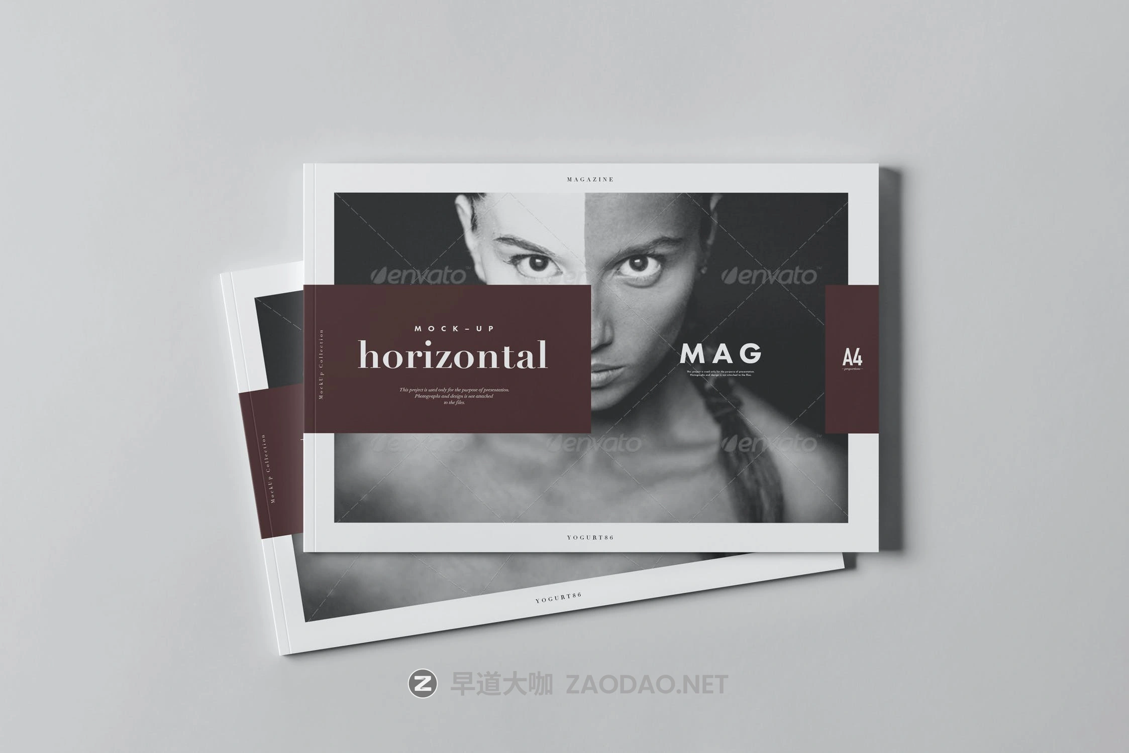 10款A4横版宣传画册杂志设计展示样机PSD模板 A4 Horizontal Magazine Mockup 3插图7 10款A4横版宣传画册杂志设计展示样机PSD模板 A4 Horizontal Magazine Mockup 3插图7