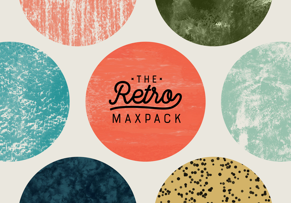 70款复古水粉水彩铅笔粉笔绘画画笔procreate笔刷the Retro Maxpack Brushes For Procreate 早道大咖