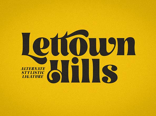 城市艺术风手写英文字体下载 Lettown Hills Script Font