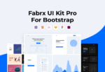 时尚网站布局设计线框图HTML模板 Fabrx UI Kit Pro For Bootstrap