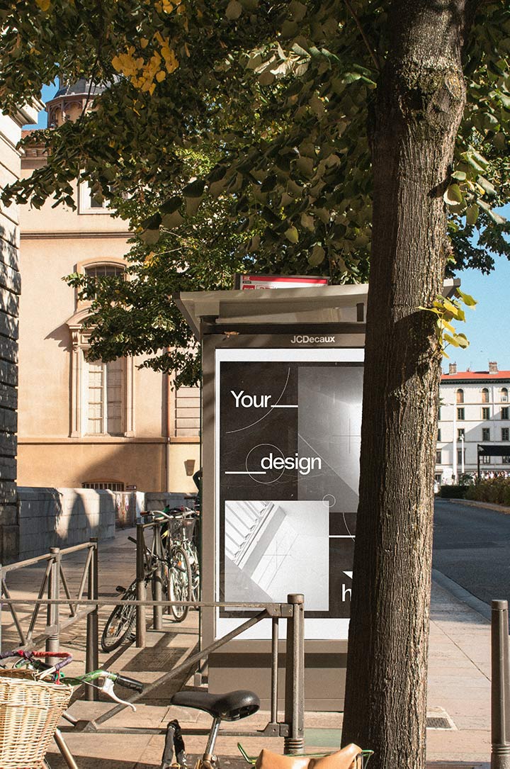 11款潮流街头广告牌海报贴纸样机模板 Poster And Stickers Mockup Pack插图1