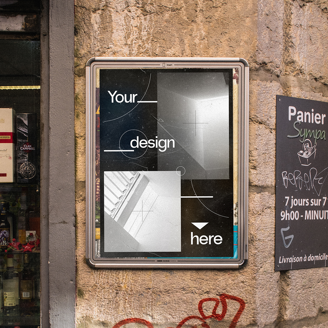 11款潮流街头广告牌海报贴纸样机模板 Poster And Stickers Mockup Pack插图2