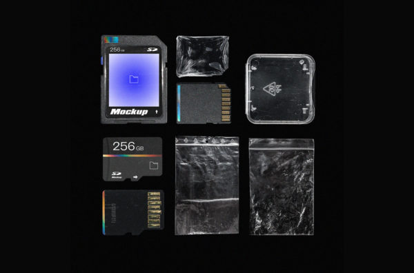 SD存储卡塑料袋包装盒设计展示样机合集 SD Card Mockup Pack