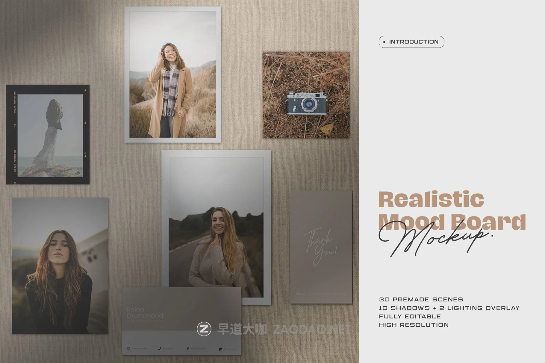 时尚潮流剪贴相片情绪版卡片设计展示样机模板 Moodboard Mockup Kit插图 时尚潮流剪贴相片情绪版卡片设计展示样机模板 Moodboard Mockup Kit插图