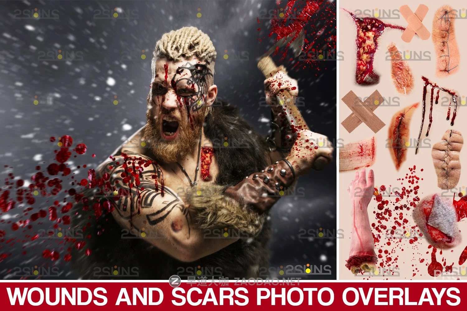 25款高清万圣节主题血液受伤飞溅效果PS叠加层PNG免抠图片素材 Wounds and Scars, Blood Splatter Overlay插图 25款高清万圣节主题血液受伤飞溅效果PS叠加层PNG免抠图片素材 Wounds and Scars, Blood Splatter Overlay插图