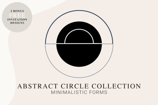 抽象圆圈形状装饰图案PS设计素材 Abstract CIRCLE Shapes Kit