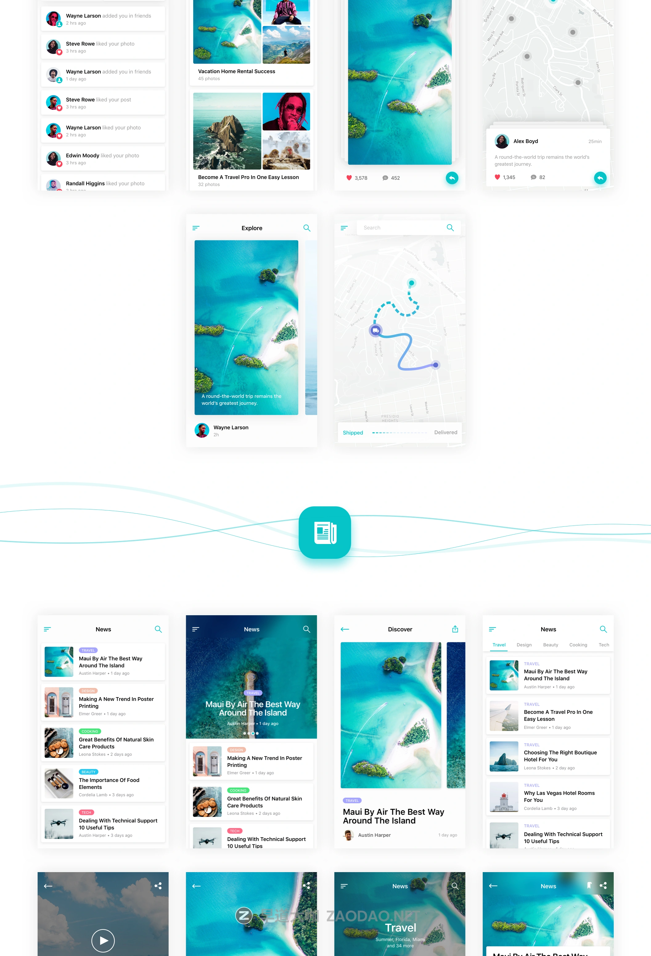 多功能旅行社交商城iOS APP应用程序设计UI套件 Maui iOS UI Kit插图2 多功能旅行社交商城iOS APP应用程序设计UI套件 Maui iOS UI Kit插图2