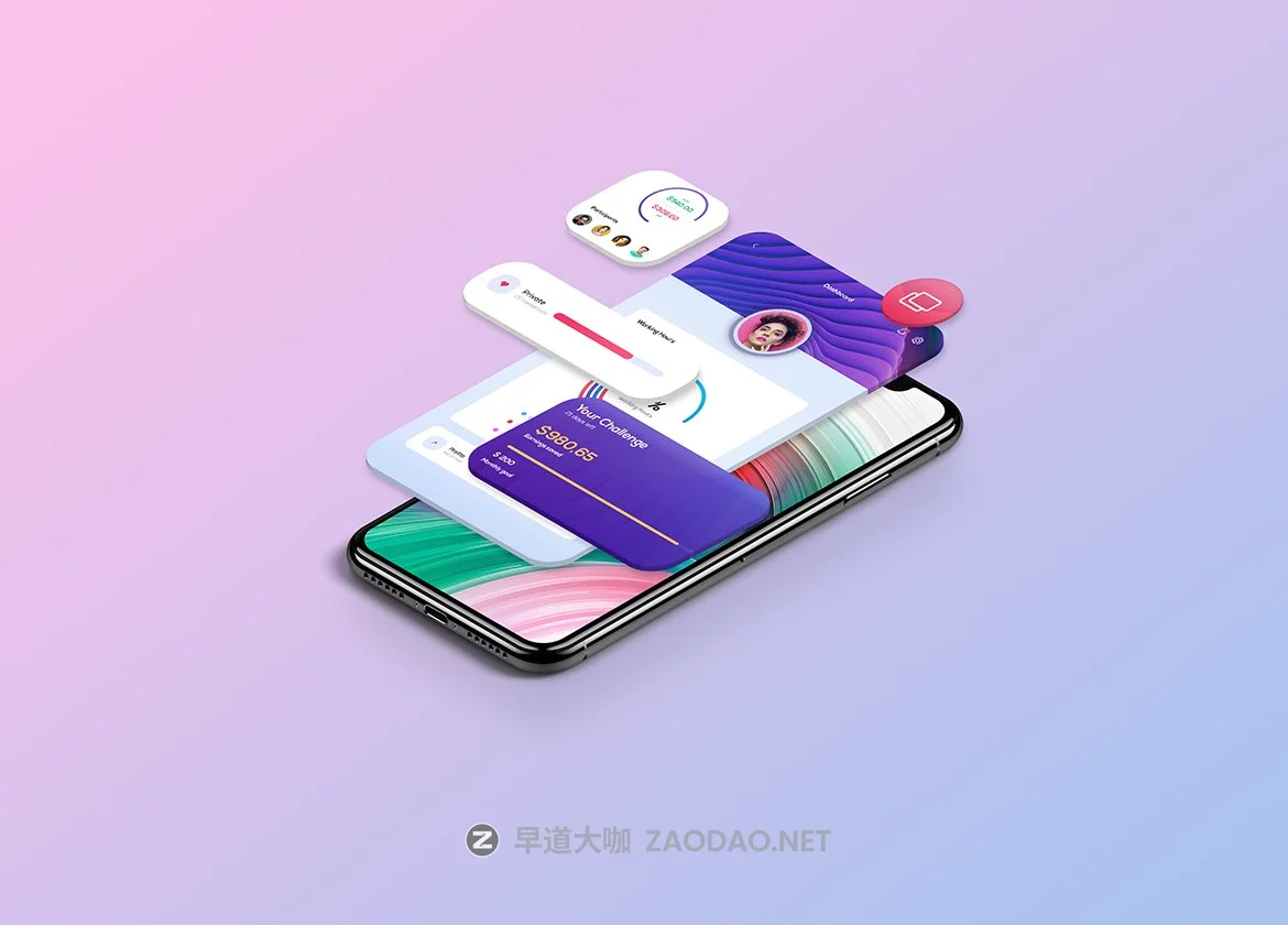 8款等距APP应用程序设计苹果手机iPhone屏幕演示样机 Isometric App Presentation Mockup插图4 8款等距APP应用程序设计苹果手机iPhone屏幕演示样机 Isometric App Presentation Mockup插图4