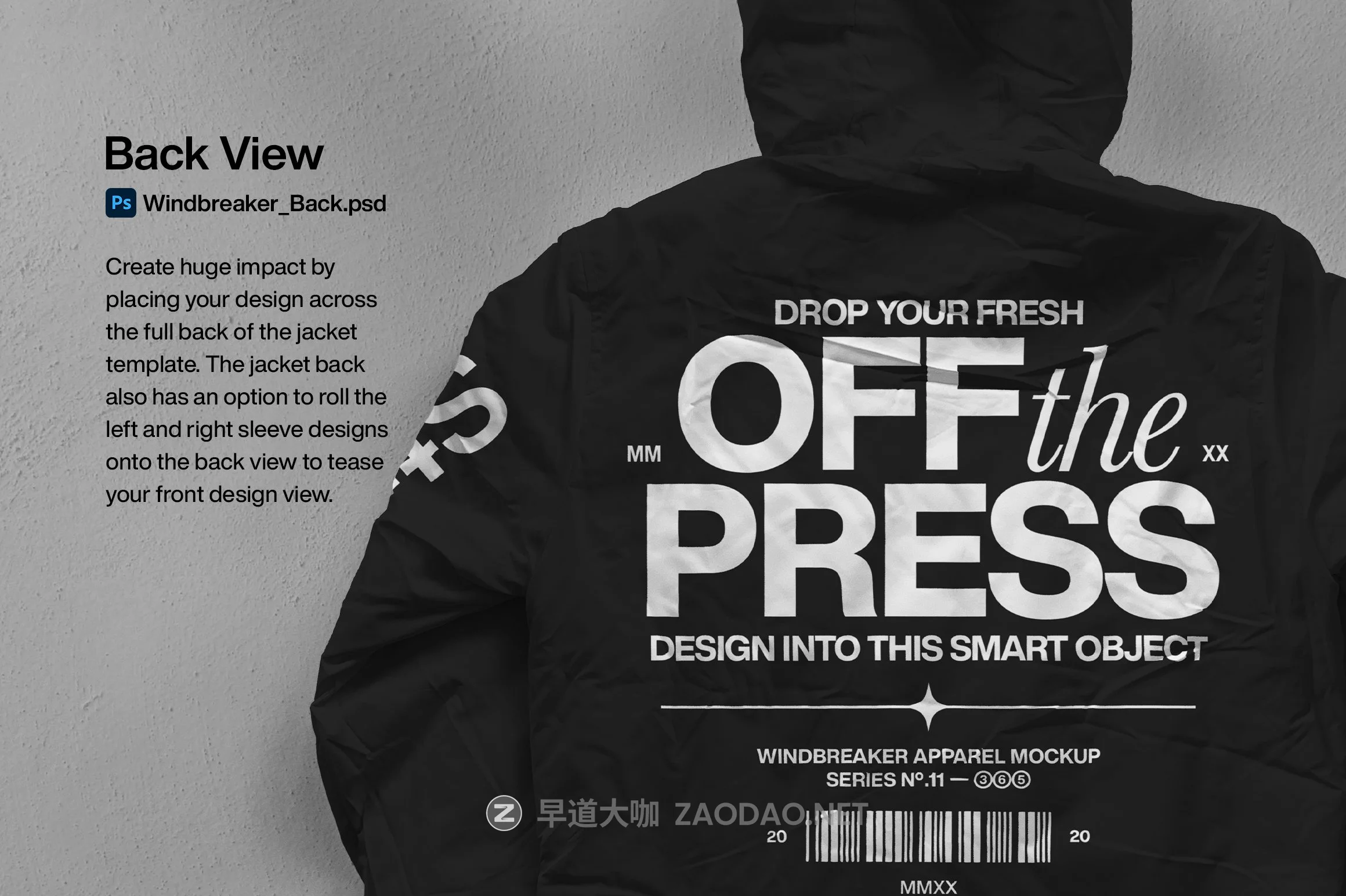 棉服风衣羽绒服外套设计展示贴图样机合集 Windbreaker Jacket – Mockup Bundle插图5 棉服风衣羽绒服外套设计展示贴图样机合集 Windbreaker Jacket – Mockup Bundle插图5