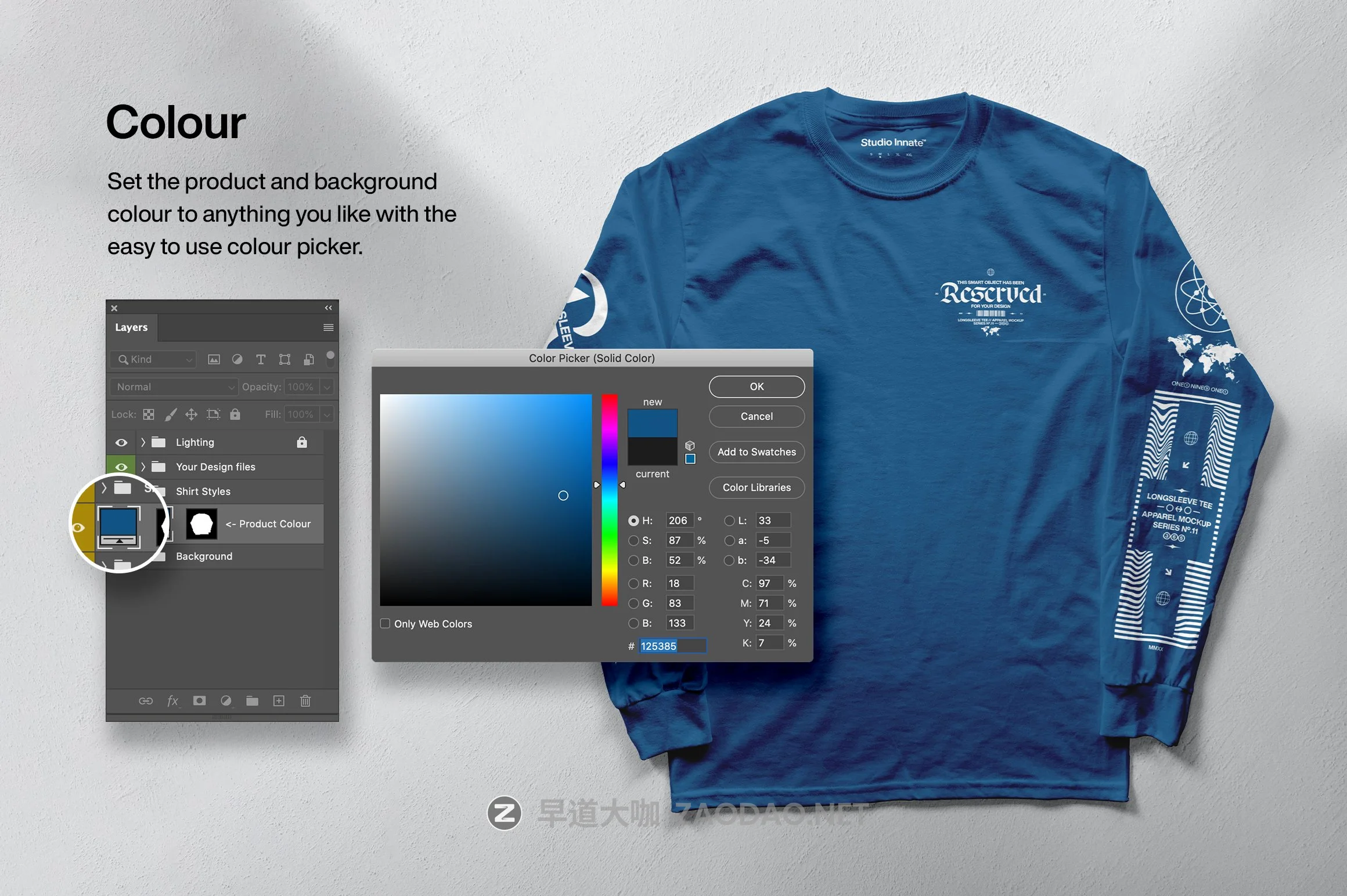 纯棉圆领长袖T恤印花图案设计贴图样机合集 Long Sleeve Tee – Mockup Bundle插图7 纯棉圆领长袖T恤印花图案设计贴图样机合集 Long Sleeve Tee – Mockup Bundle插图7