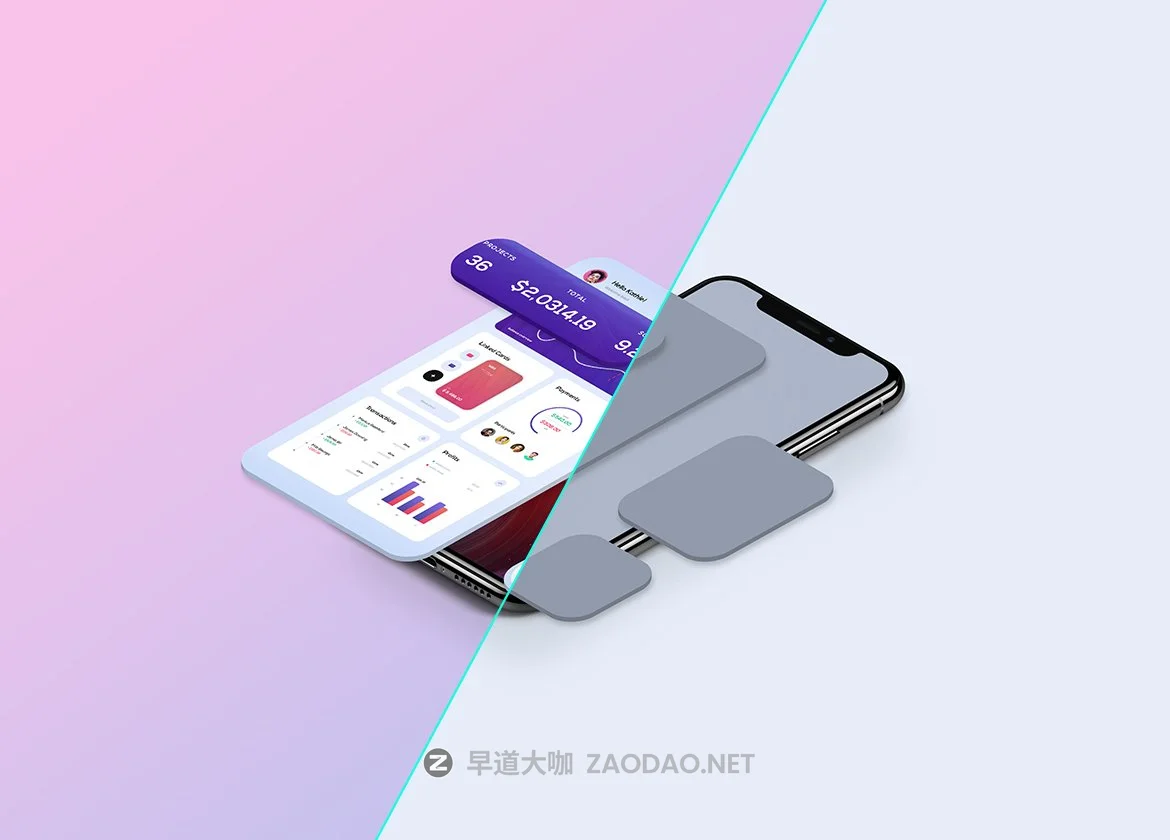 8款等距APP应用程序设计苹果手机iPhone屏幕演示样机 Isometric App Presentation Mockup插图9 8款等距APP应用程序设计苹果手机iPhone屏幕演示样机 Isometric App Presentation Mockup插图9