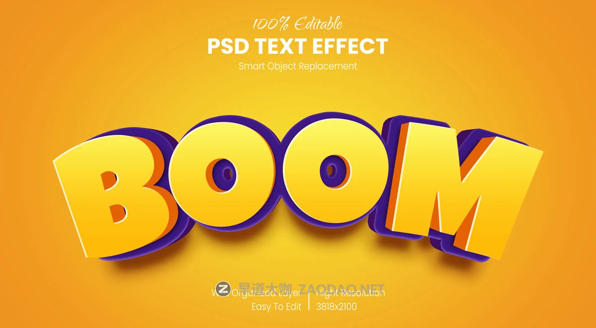 18种卡通漫画风格海报标题文字设计PS样式模板 18 Cartoon Photoshop Text Effects - Comic Styles
