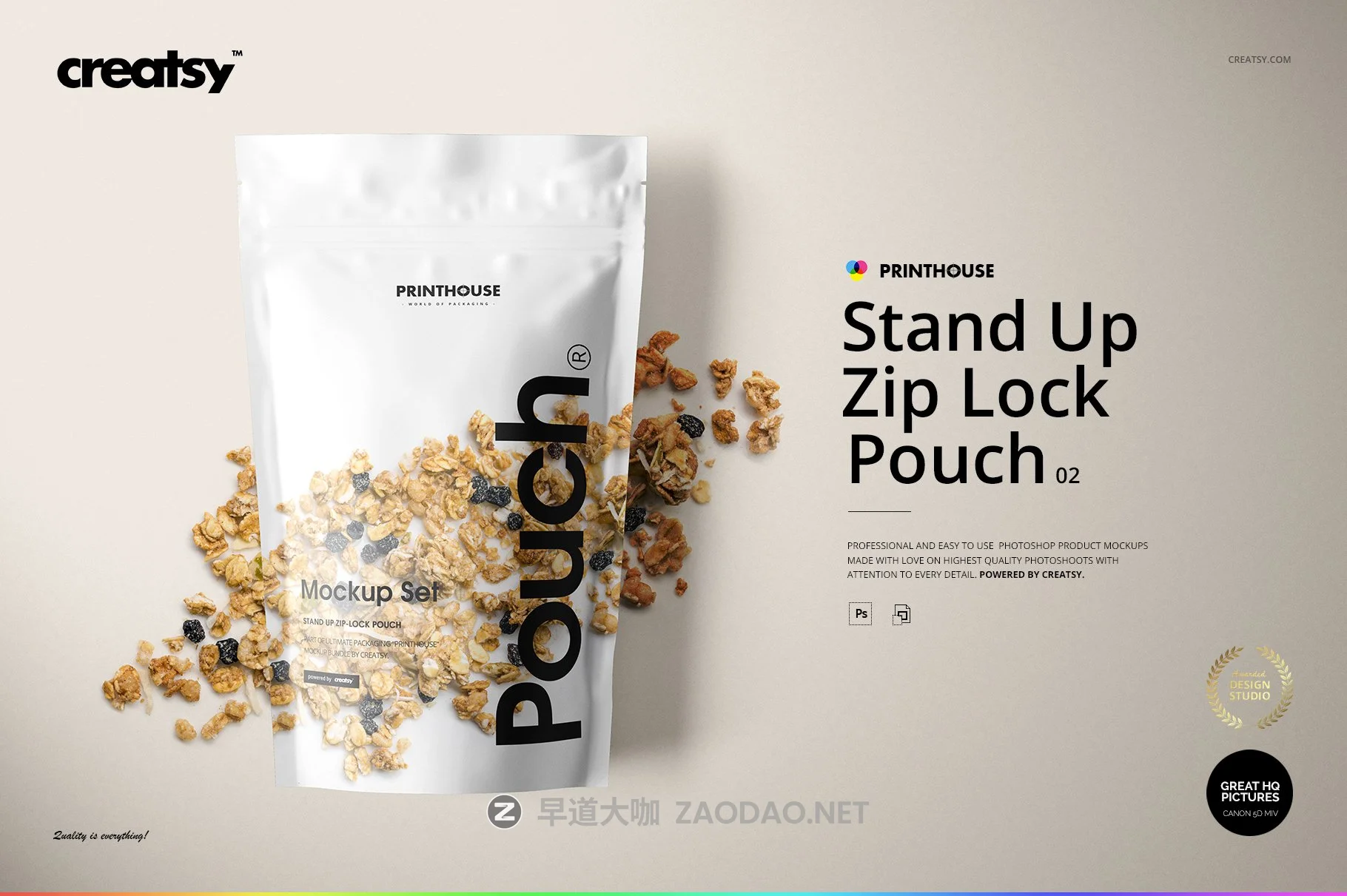 简约立式拉链锁食品自封袋塑料袋设计展示样机合集 Stand Up Pouch Mockup Set 2插图 简约立式拉链锁食品自封袋塑料袋设计展示样机合集 Stand Up Pouch Mockup Set 2插图