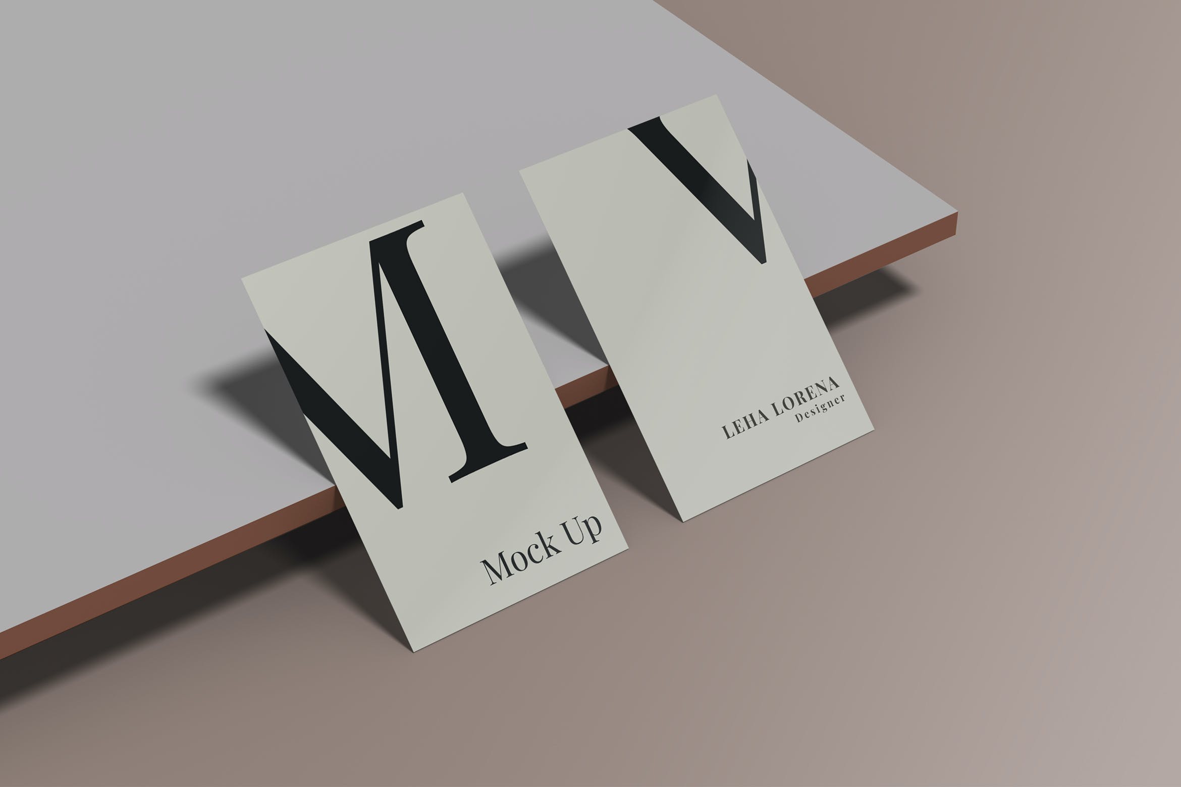 极简主义商务名片设计展示样机模板businesscardmockup