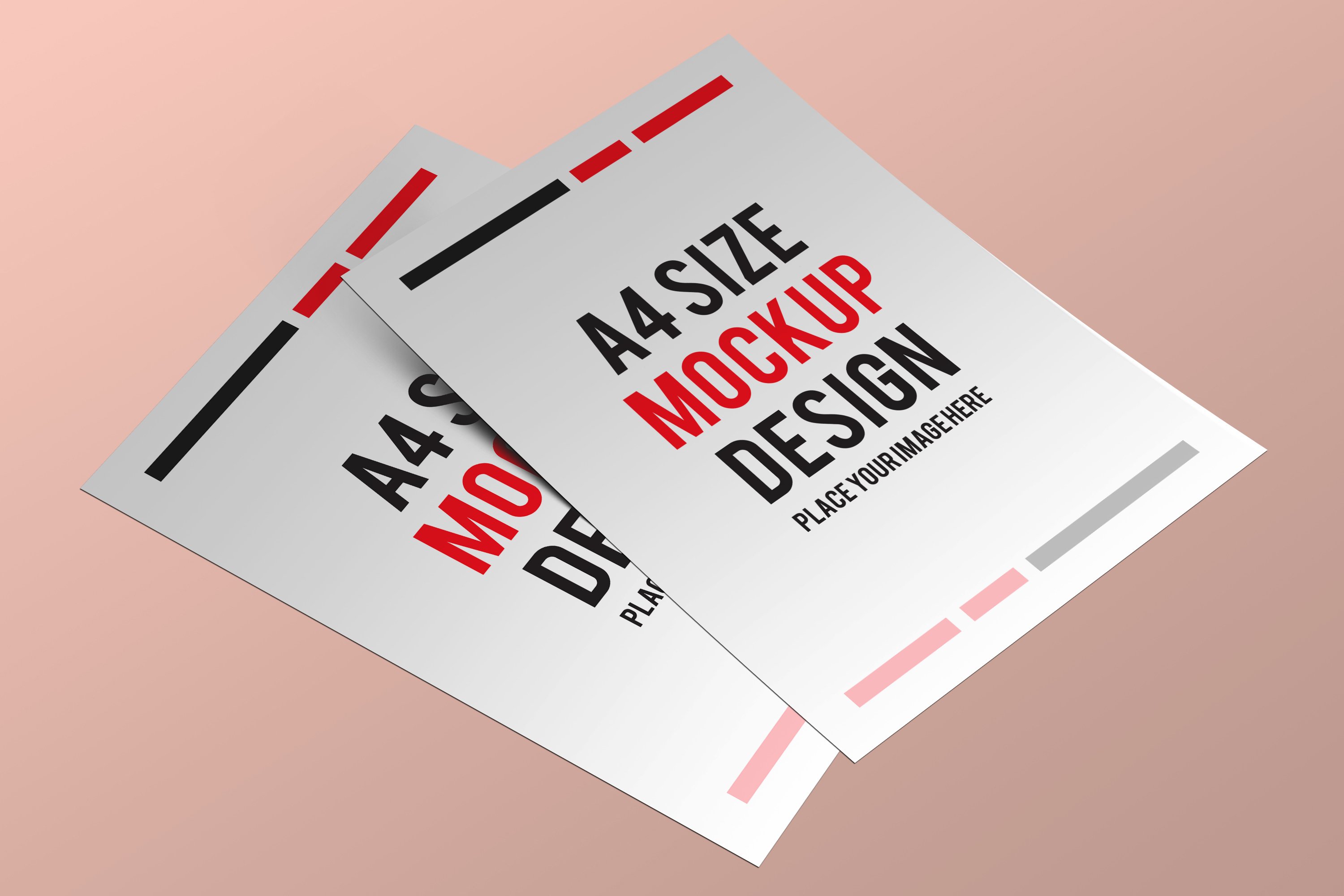 15款a4宣传单页设计展示样机 a4 pages mockup design