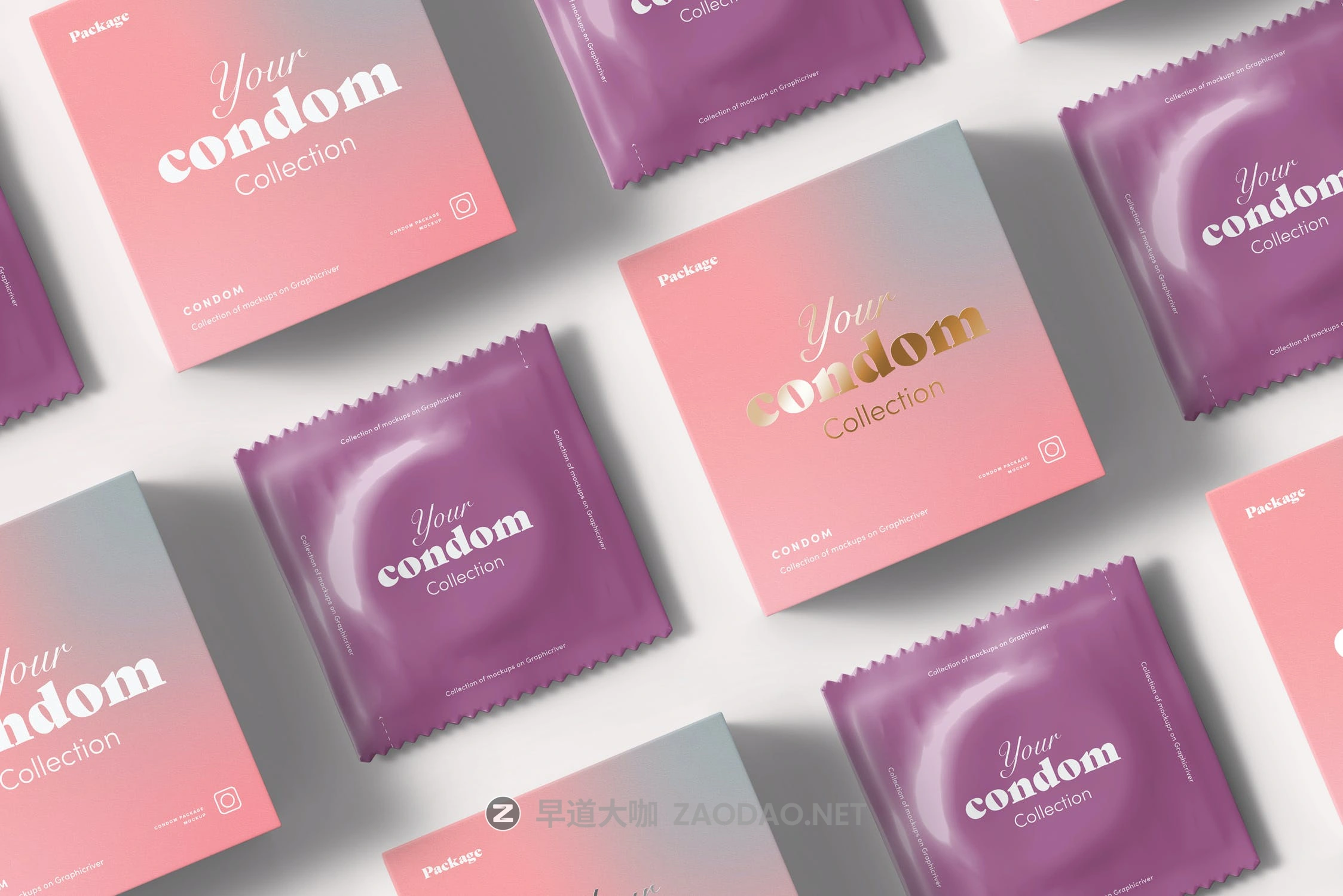 10款避孕安全套包装设计贴图样机 Condom Mockup插图11 10款避孕安全套包装设计贴图样机 Condom Mockup插图11