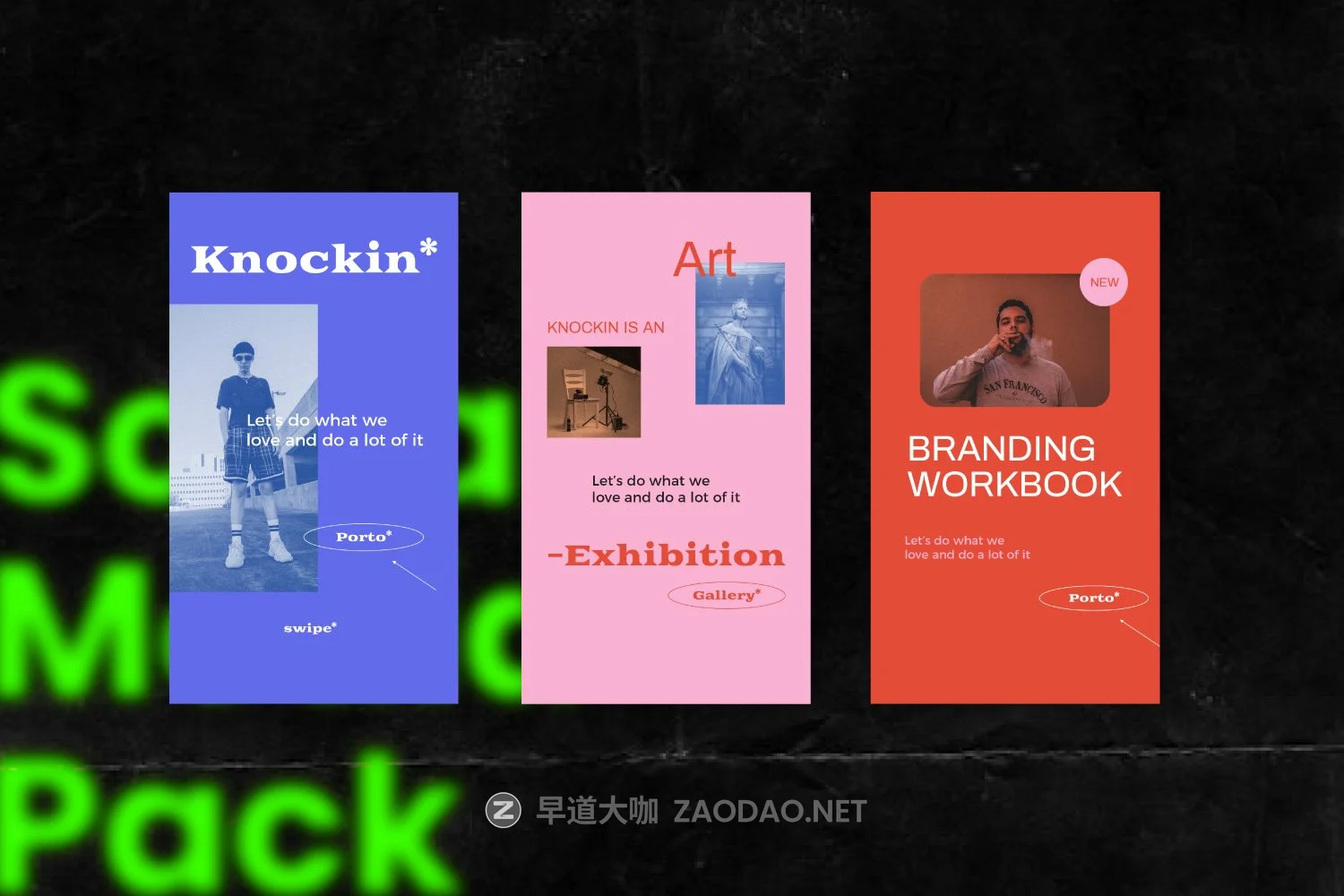 潮流街头潮牌推广新媒体电商海报设计模板 KNOCKIN – New Hype Social Media插图12 潮流街头潮牌推广新媒体电商海报设计模板 KNOCKIN – New Hype Social Media插图12