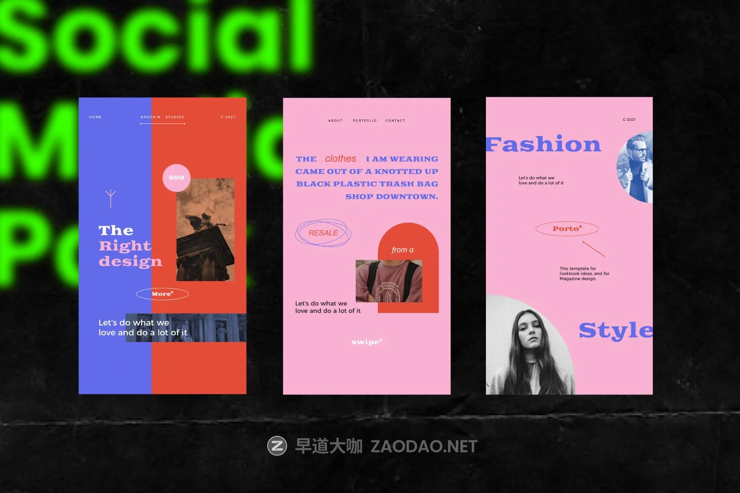 潮流街头潮牌推广新媒体电商海报设计模板 KNOCKIN – New Hype Social Media插图13 潮流街头潮牌推广新媒体电商海报设计模板 KNOCKIN – New Hype Social Media插图13