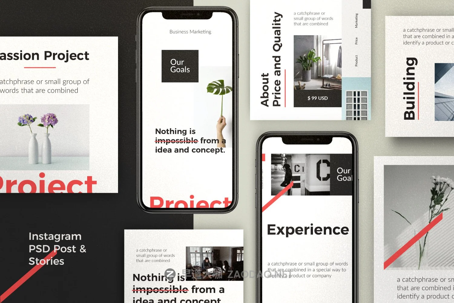 极简设计摄影作品集推广新媒体电商海报模板 PASSION – Modern Business Instagram插图1 极简设计摄影作品集推广新媒体电商海报模板 PASSION – Modern Business Instagram插图1