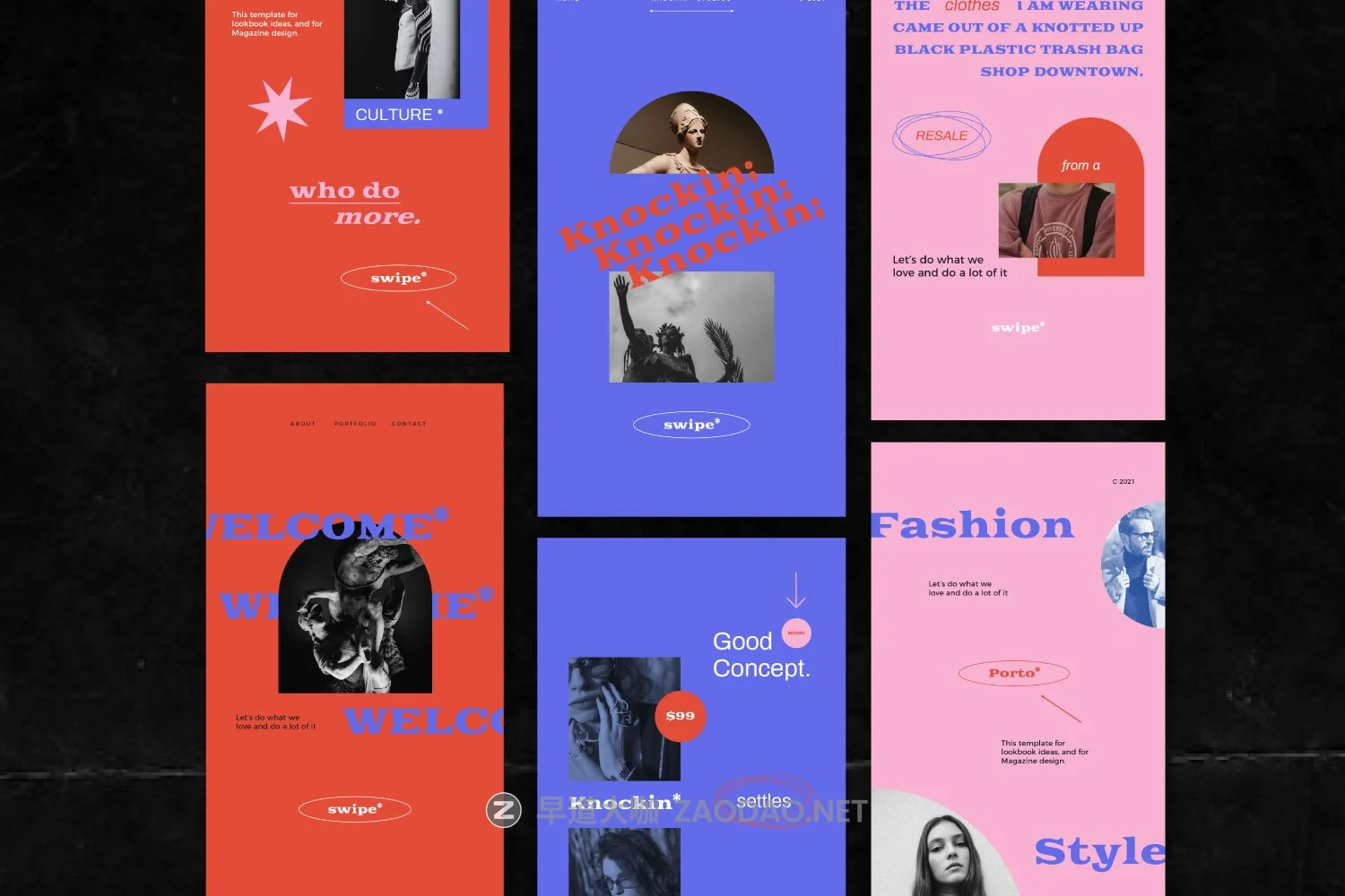 潮流街头潮牌推广新媒体电商海报设计模板 KNOCKIN – New Hype Social Media插图1 潮流街头潮牌推广新媒体电商海报设计模板 KNOCKIN – New Hype Social Media插图1