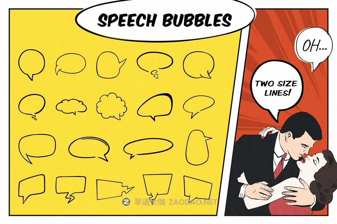 87款漫画风格对话框设计矢量素材 Comics Creator插图1 87款漫画风格对话框设计矢量素材 Comics Creator插图1