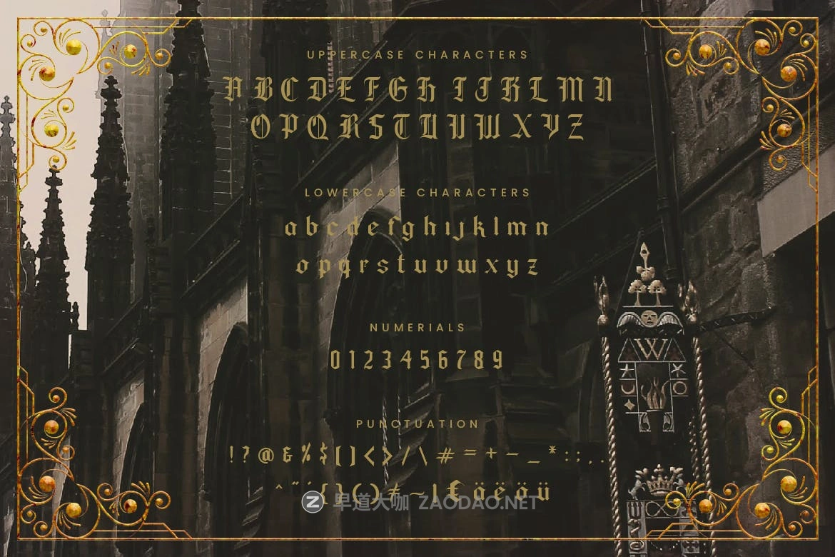 复古哥特风格LOGO平面海报标题设计衬线英文字体 Tendencious – Vintage Gothic Display Typeface插图1 复古哥特风格LOGO平面海报标题设计衬线英文字体 Tendencious – Vintage Gothic Display Typeface插图1