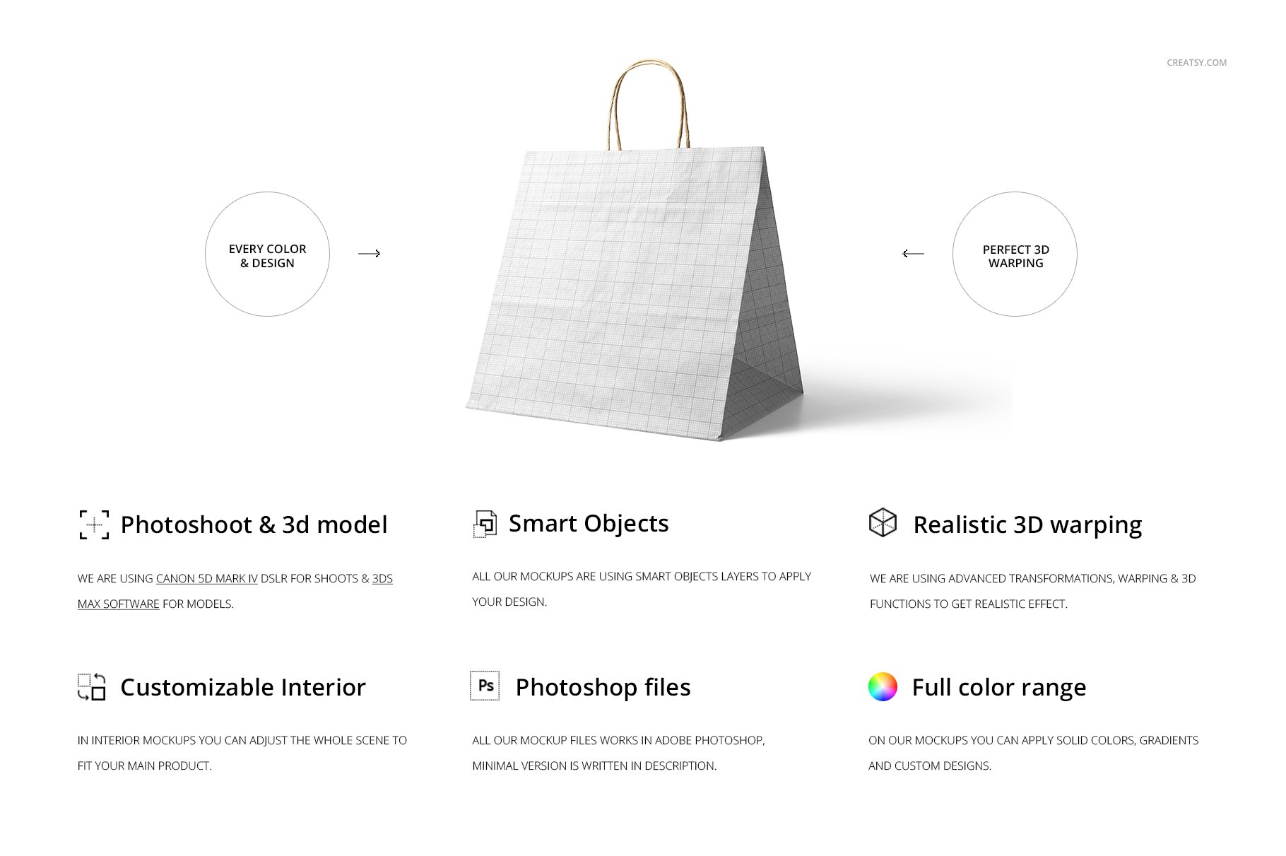 天然牛皮纸购物手提纸袋设计贴图样机模板 Natural Kraft Shopping Bag Mockup 1插图1 天然牛皮纸购物手提纸袋设计贴图样机模板 Natural Kraft Shopping Bag Mockup 1插图1