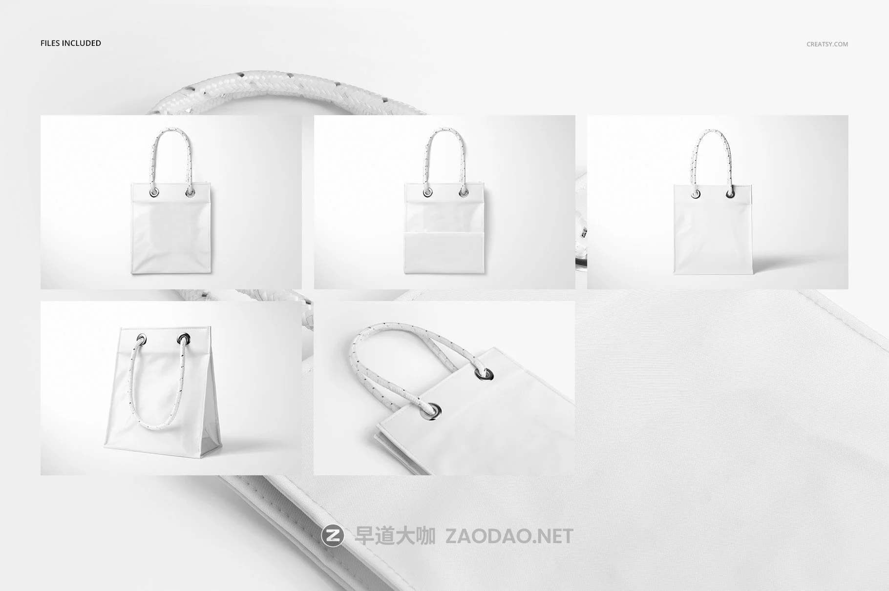 亚光PVC购物手提袋设计展示贴图样机模板 Matte PVC Reusable Tote Bag Mockups插图3 亚光PVC购物手提袋设计展示贴图样机模板 Matte PVC Reusable Tote Bag Mockups插图3