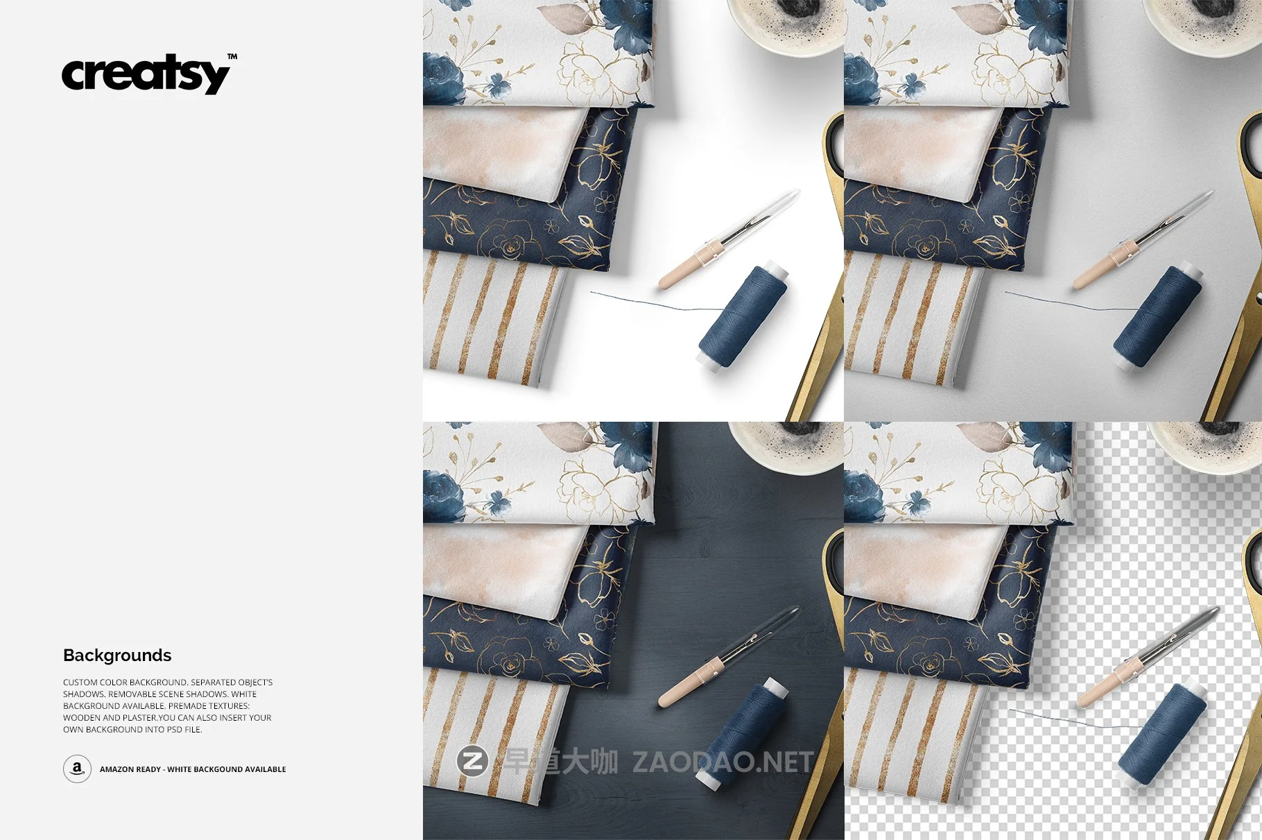 折叠织物面料印花图案设计贴图样机 Folded Fabrics Mockup 24/FF v.6插图2 折叠织物面料印花图案设计贴图样机 Folded Fabrics Mockup 24/FF v.6插图2