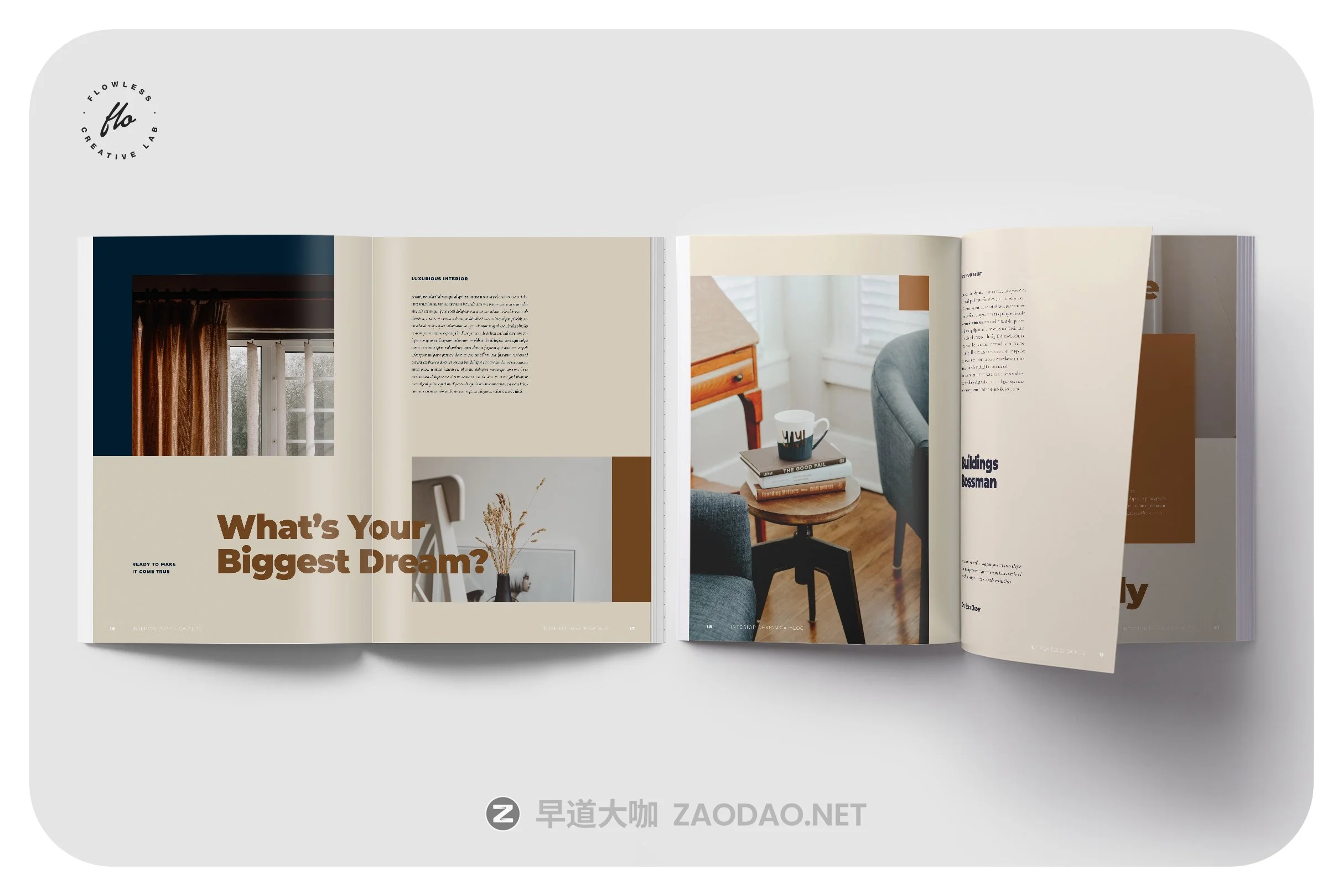 室内设计摄影作品集目录INDD画册模板 CALLEN Interior Design Catalog