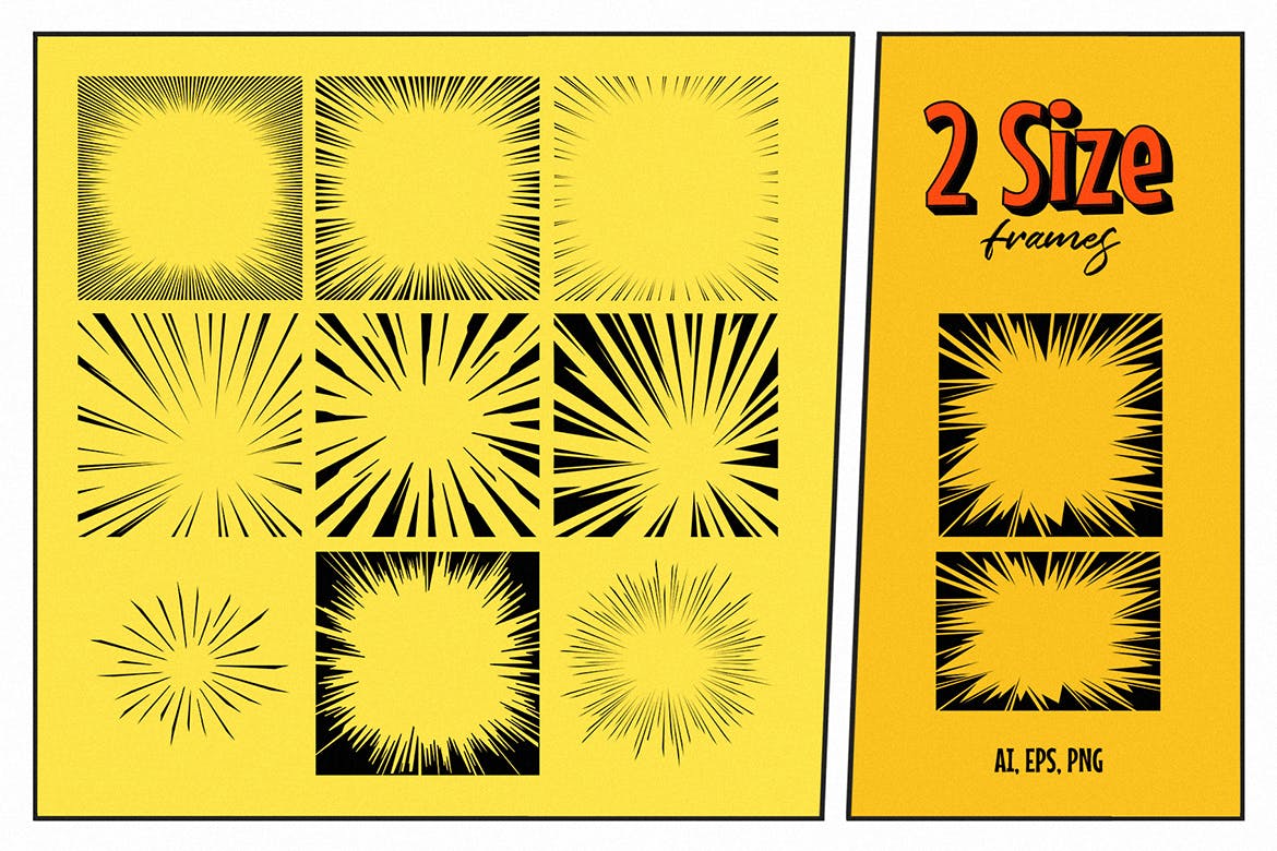 87款漫画风格对话框设计矢量素材 Comics Creator插图3 87款漫画风格对话框设计矢量素材 Comics Creator插图3