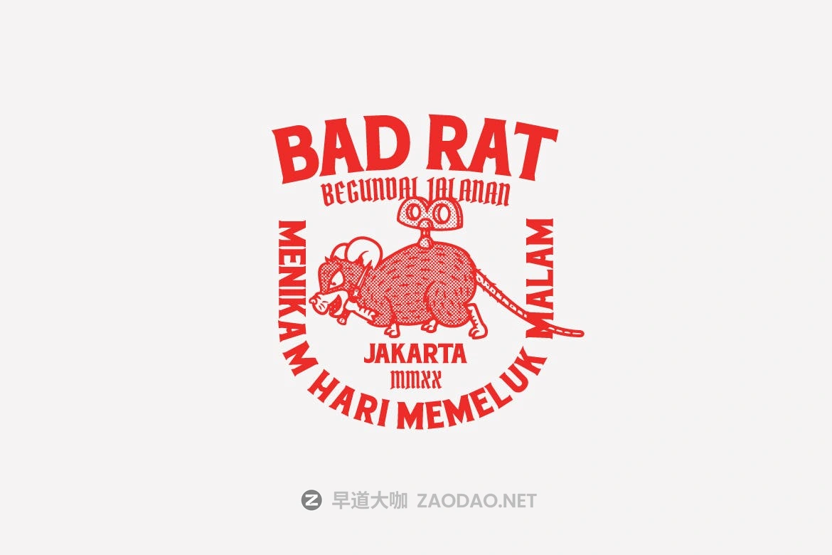老鼠主题徽标LOGO设计AI矢量模板 Bad Rat Logo Template插图3 老鼠主题徽标LOGO设计AI矢量模板 Bad Rat Logo Template插图3