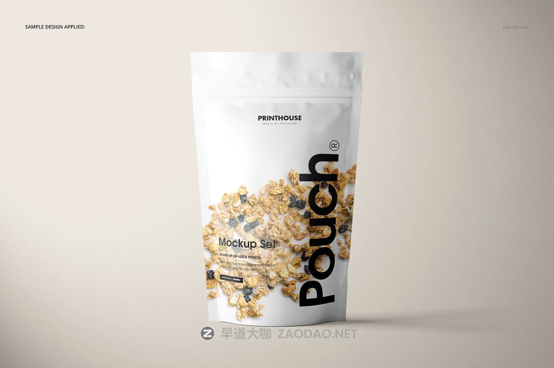 简约立式拉链锁食品自封袋塑料袋设计展示样机合集 Stand Up Pouch Mockup Set 2插图5 简约立式拉链锁食品自封袋塑料袋设计展示样机合集 Stand Up Pouch Mockup Set 2插图5