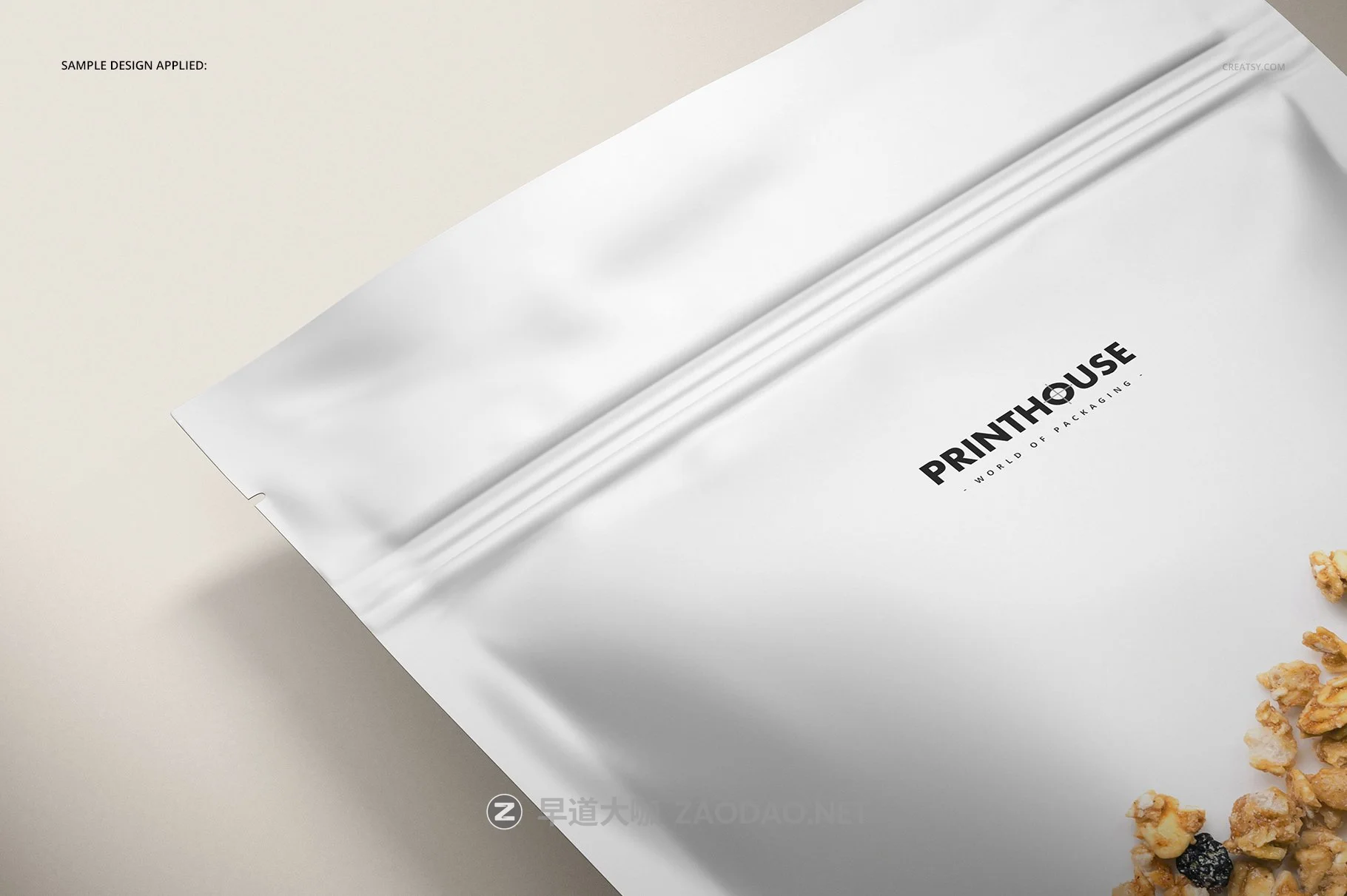 简约立式拉链锁食品自封袋塑料袋设计展示样机合集 Stand Up Pouch Mockup Set 2插图7 简约立式拉链锁食品自封袋塑料袋设计展示样机合集 Stand Up Pouch Mockup Set 2插图7