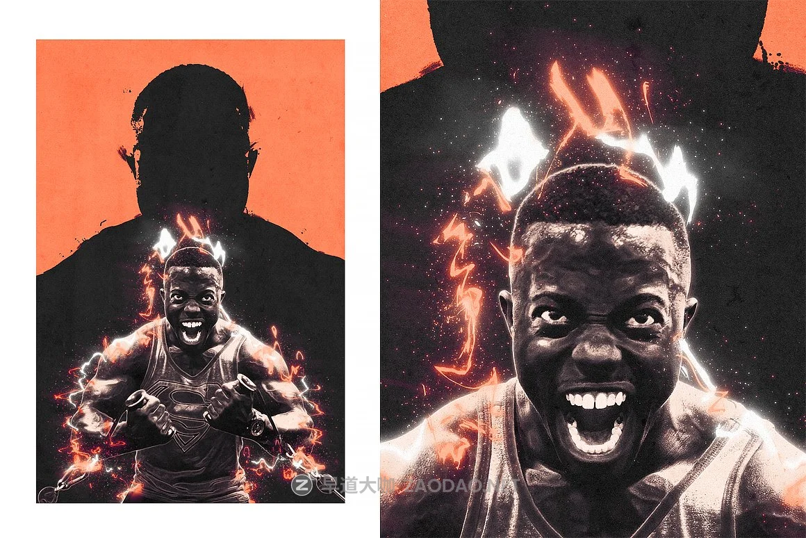 霓虹灯粉尘效果照片后期处理特效PS动作模板 Neon Dust Photoshop Action插图6 霓虹灯粉尘效果照片后期处理特效PS动作模板 Neon Dust Photoshop Action插图6