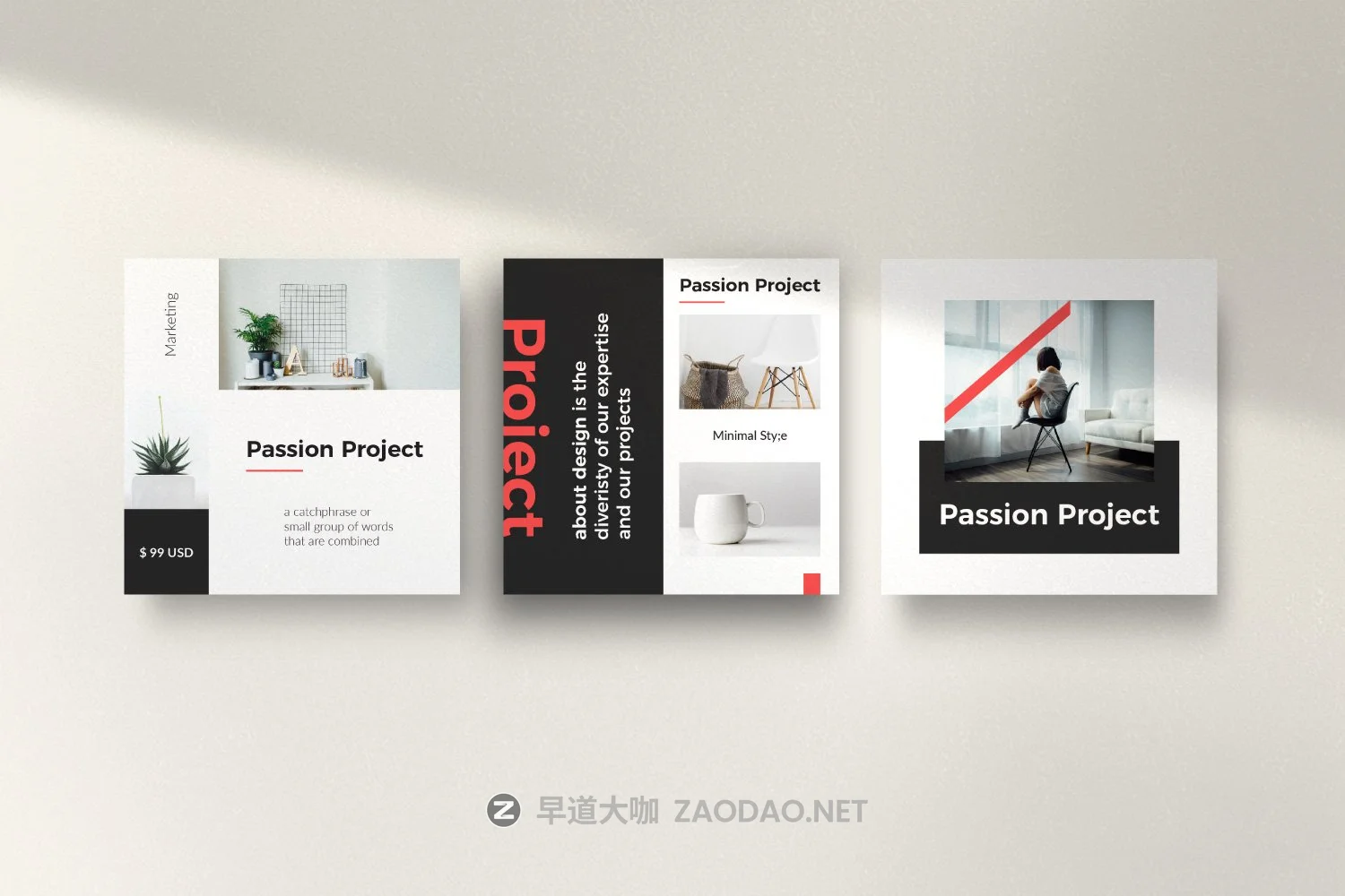 极简设计摄影作品集推广新媒体电商海报模板 PASSION – Modern Business Instagram插图7 极简设计摄影作品集推广新媒体电商海报模板 PASSION – Modern Business Instagram插图7