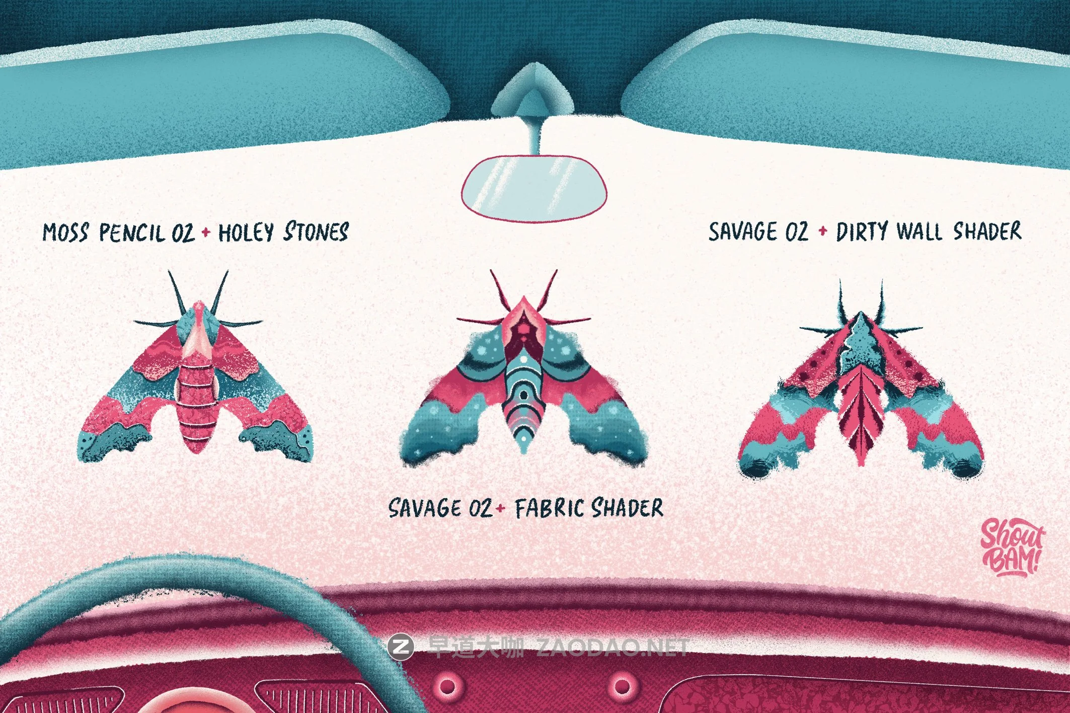 粗糙点状颗粒毛刺Precreate笔刷合集 On The Road – Procreate Brush Set插图8 粗糙点状颗粒毛刺Precreate笔刷合集 On The Road – Procreate Brush Set插图8