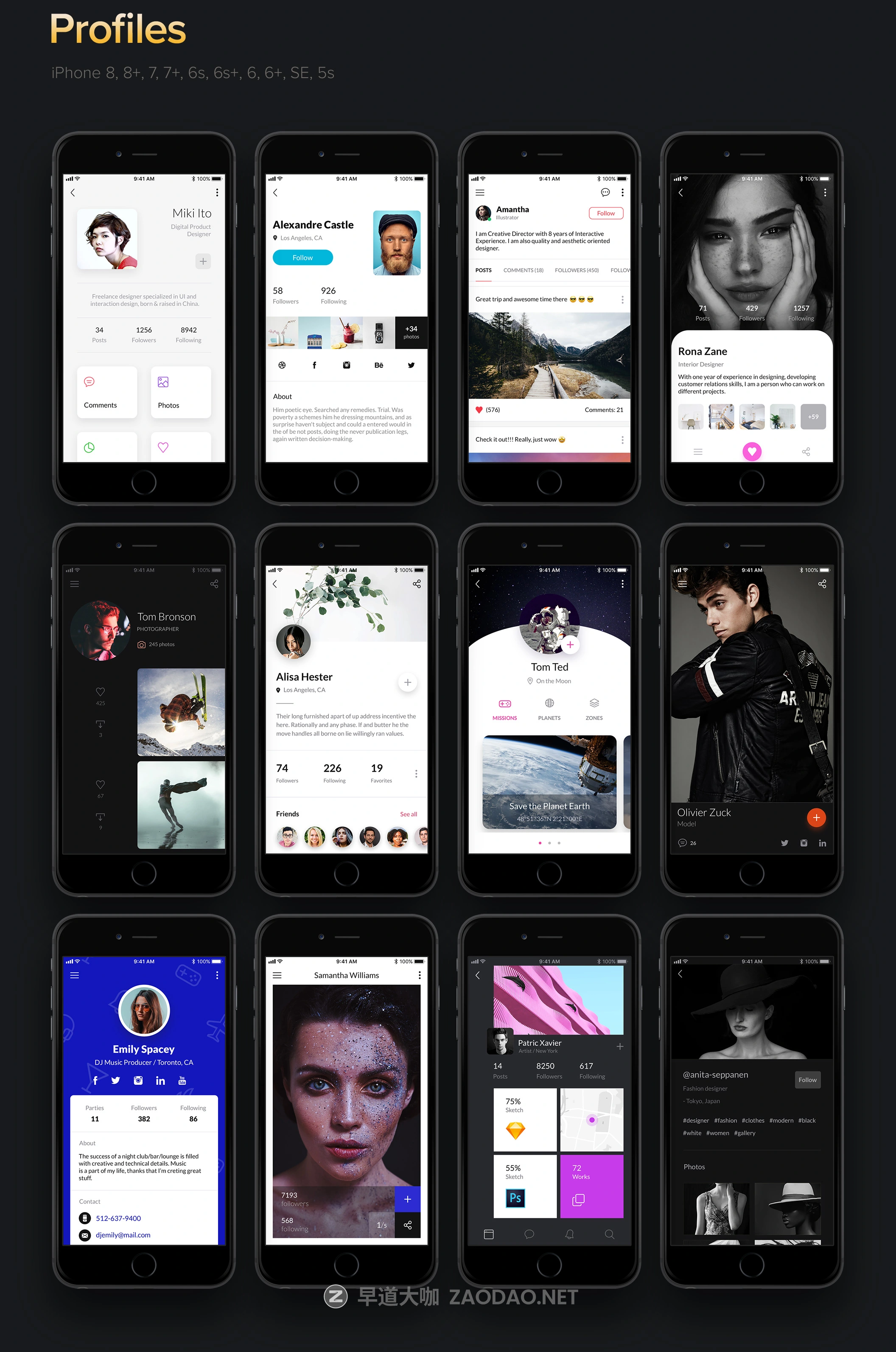 时尚博客社交商城iOS应用程序APP设计UI套件素材 Awesome iOS UI Kit插图15 时尚博客社交商城iOS应用程序APP设计UI套件素材 Awesome iOS UI Kit插图15