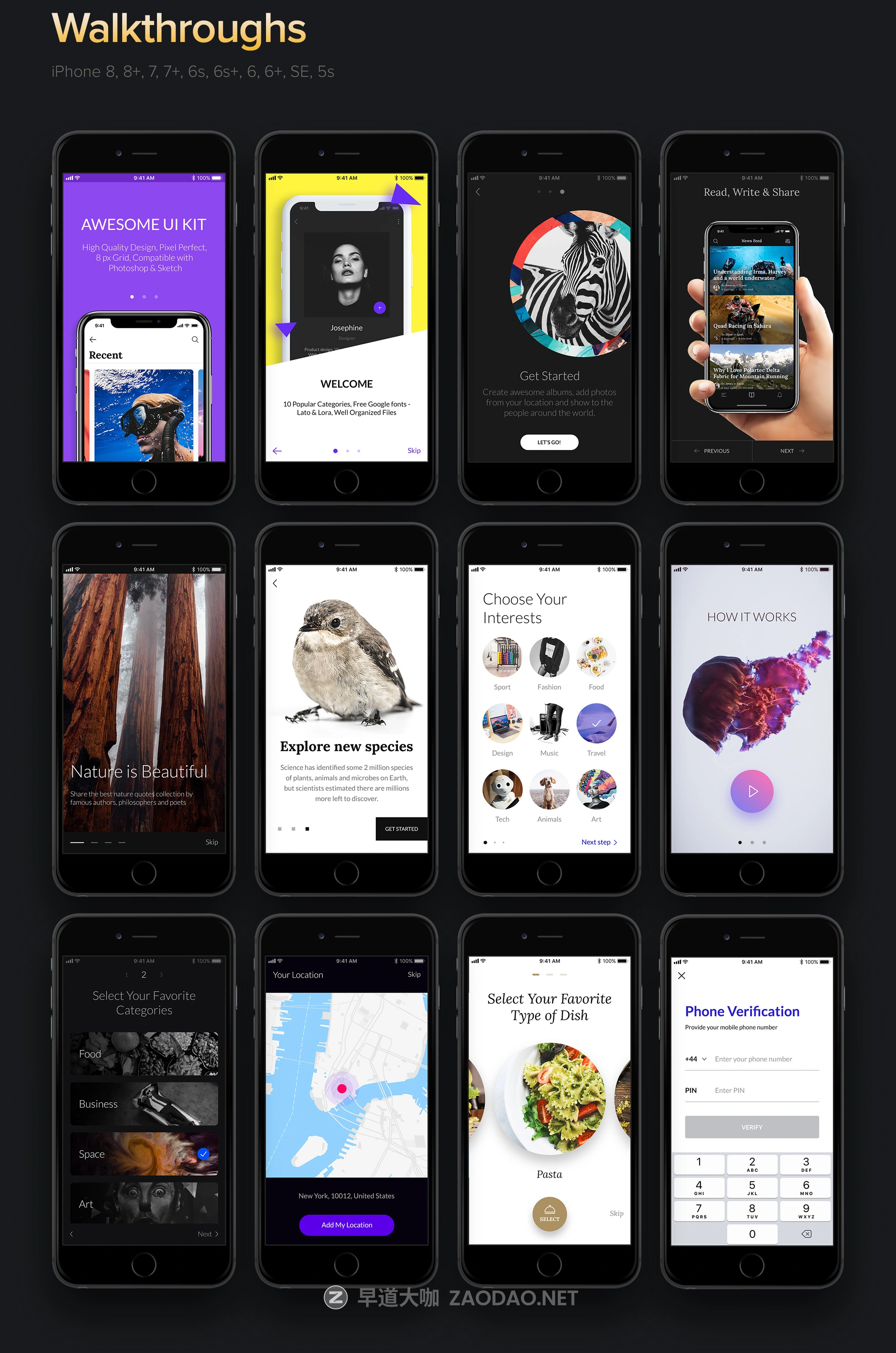 时尚博客社交商城iOS应用程序APP设计UI套件素材 Awesome iOS UI Kit插图18 时尚博客社交商城iOS应用程序APP设计UI套件素材 Awesome iOS UI Kit插图18