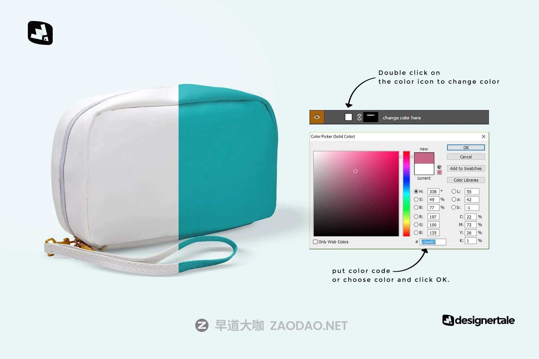 皮革旅行单肩背包设计展示样机套件 Front View Travel Kit Mockup插图2 皮革旅行单肩背包设计展示样机套件 Front View Travel Kit Mockup插图2