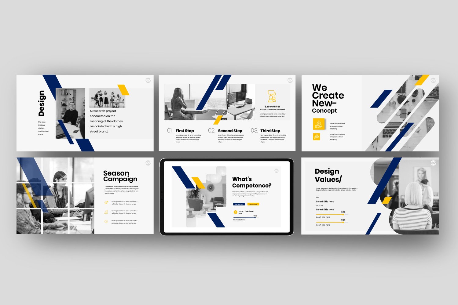 简约商务策划案图文排版演示文稿设计模板 Marvet – Business Powerpoint插图6