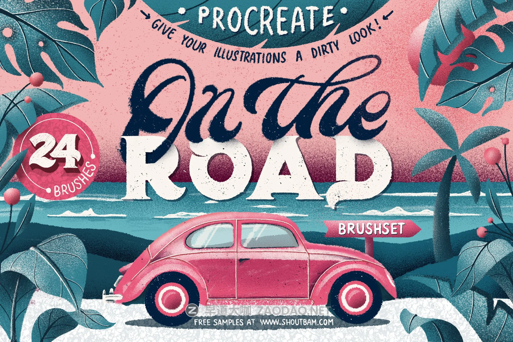 粗糙点状颗粒毛刺Precreate笔刷合集 On The Road – Procreate Brush Set插图 粗糙点状颗粒毛刺Precreate笔刷合集 On The Road – Procreate Brush Set插图
