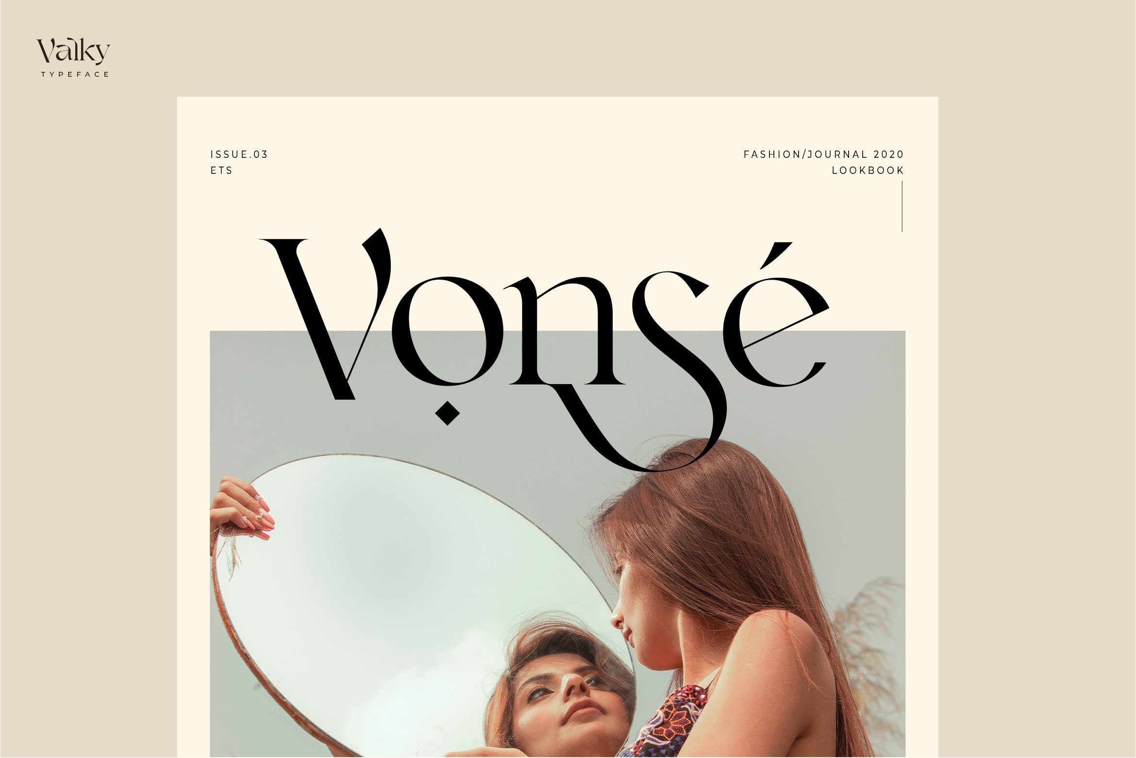 现代经典海报杂志文字设计衬线英文字体素材 Valky Classic Modern Typeface插图9 现代经典海报杂志文字设计衬线英文字体素材 Valky Classic Modern Typeface插图9