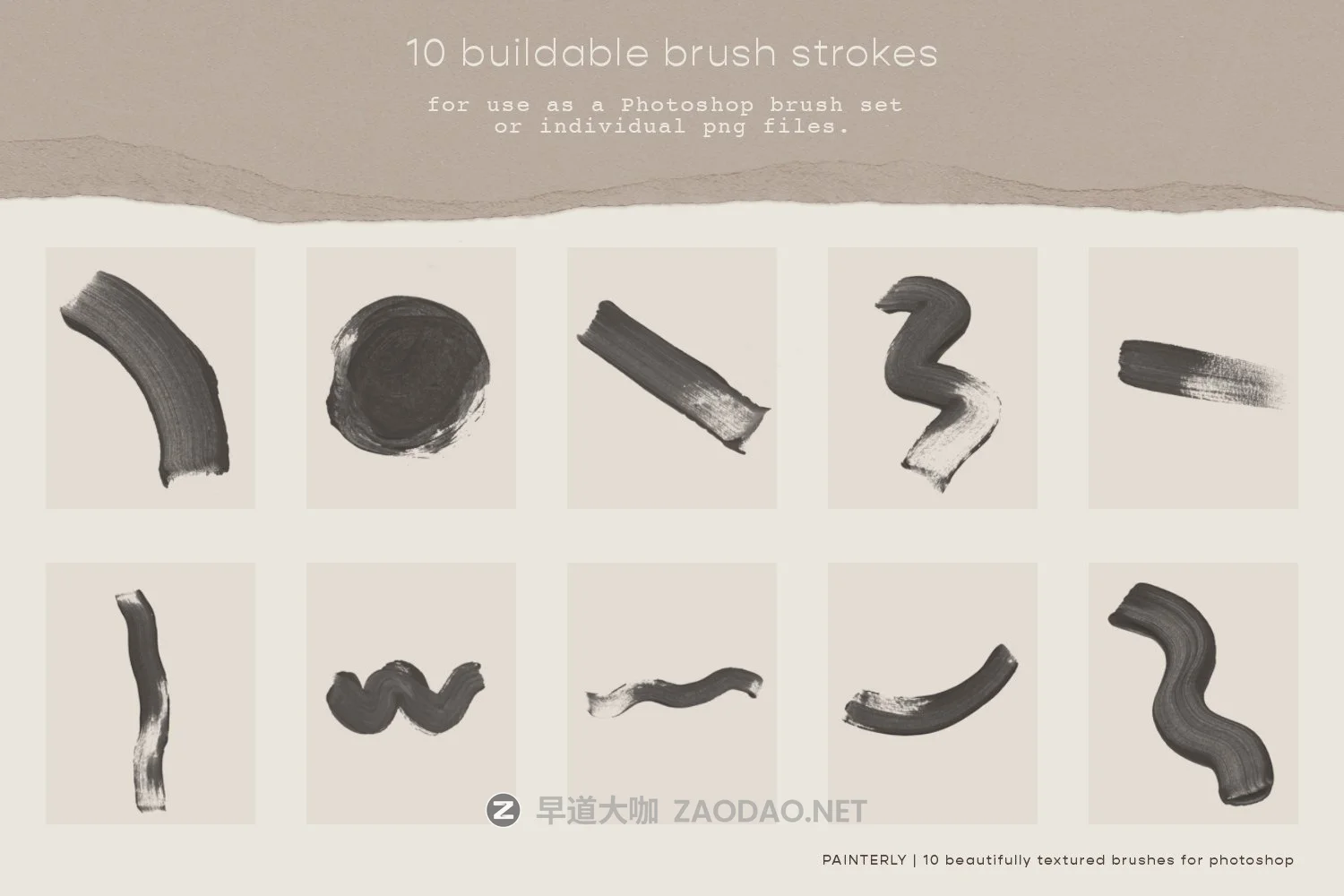 10款精美丙烯酸画笔笔触纹理PS笔刷素材 PAINTERLY Photoshop Brushes插图2 10款精美丙烯酸画笔笔触纹理PS笔刷素材 PAINTERLY Photoshop Brushes插图2