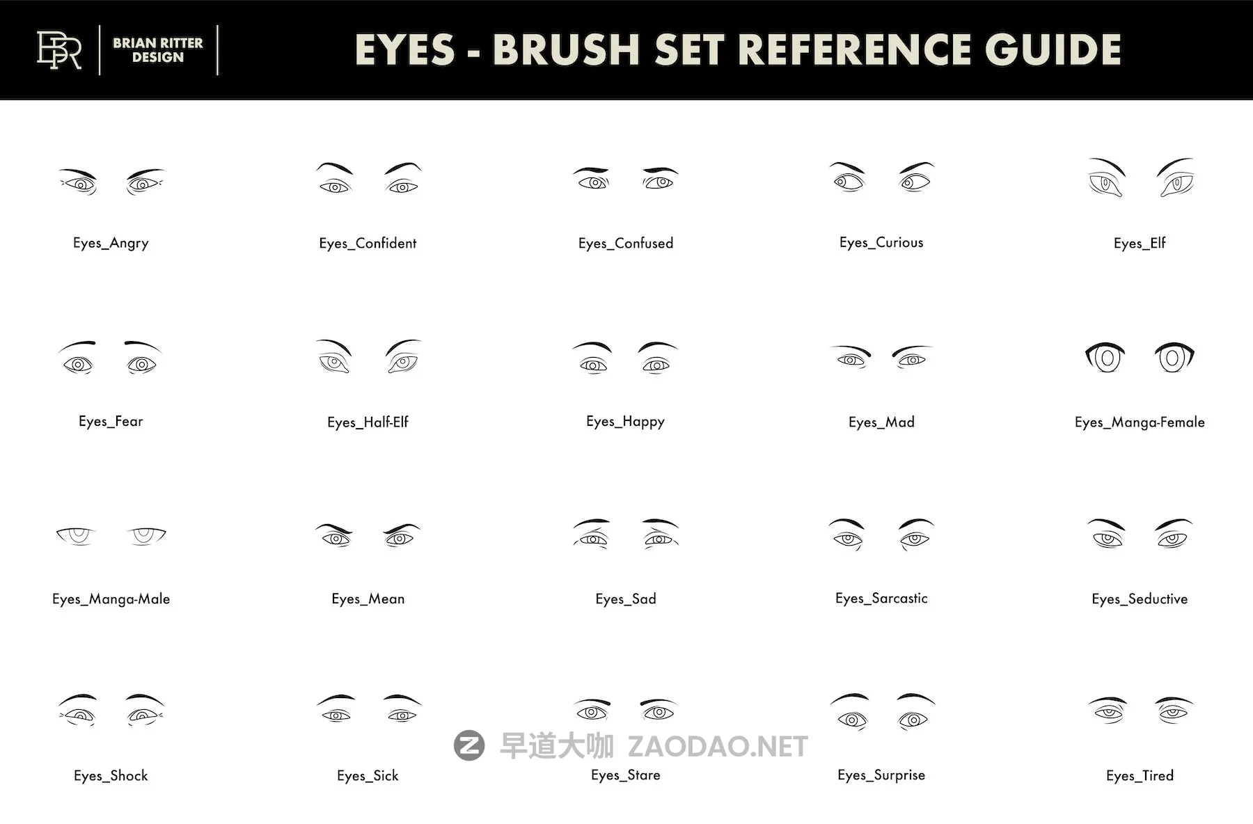 极简人物肖像Procreate笔刷 Portrait Toolkit For Procreate插图3 极简人物肖像Procreate笔刷 Portrait Toolkit For Procreate插图3