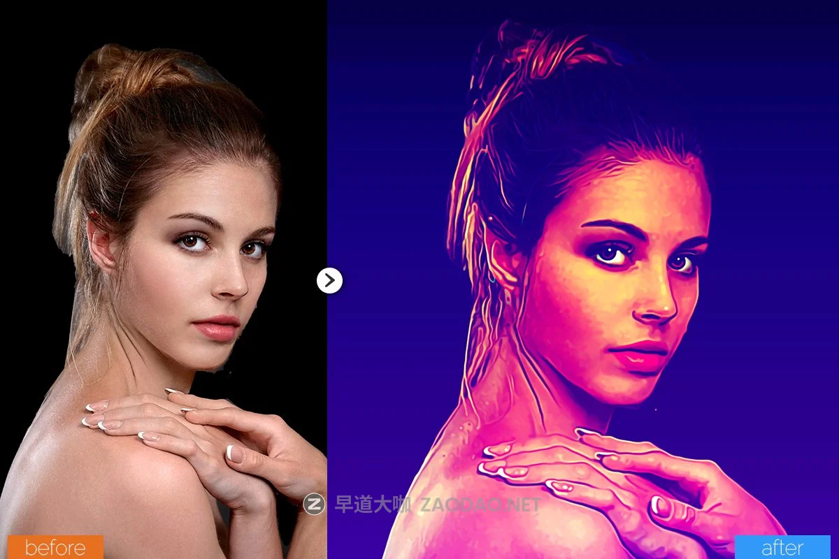 多彩油画绘画效果照片处理PS动作模板 Lasso Painting Photoshop Action插图2 多彩油画绘画效果照片处理PS动作模板 Lasso Painting Photoshop Action插图2