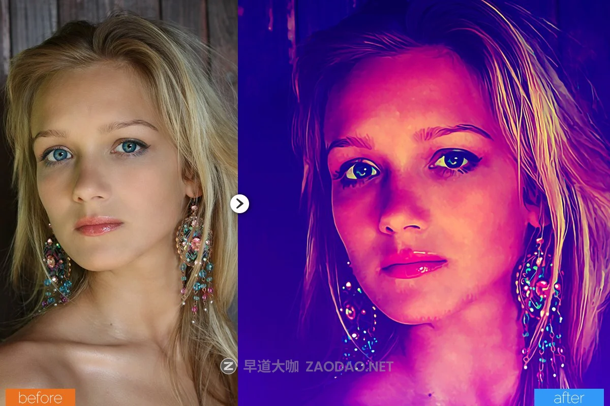 多彩油画绘画效果照片处理PS动作模板 Lasso Painting Photoshop Action插图4 多彩油画绘画效果照片处理PS动作模板 Lasso Painting Photoshop Action插图4