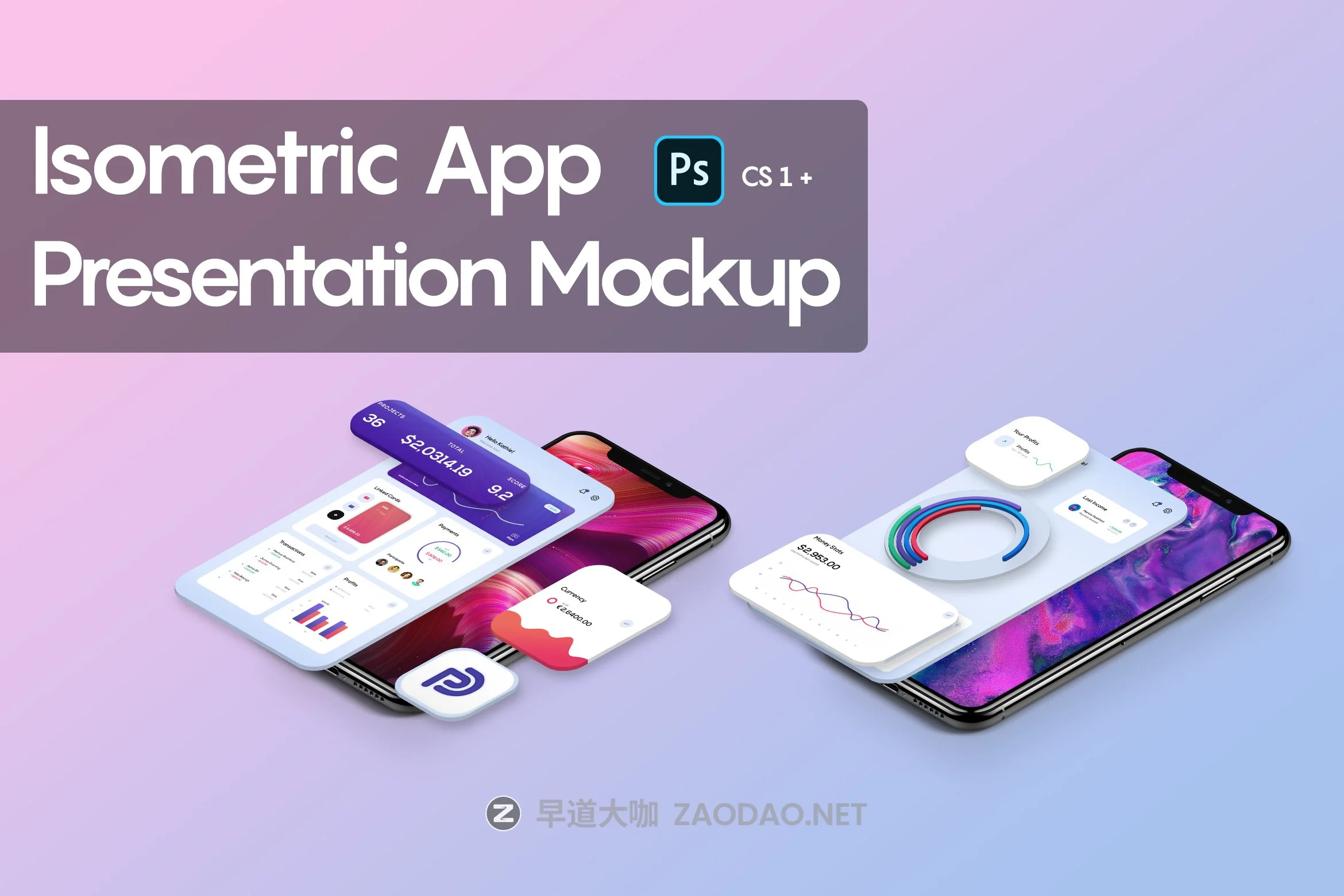 8款等距APP应用程序设计苹果手机iPhone屏幕演示样机 Isometric App Presentation Mockup插图 8款等距APP应用程序设计苹果手机iPhone屏幕演示样机 Isometric App Presentation Mockup插图