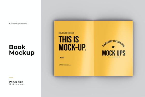 杂志画册封面设计展示样机模板 Spread – Magazine Mockup