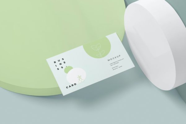 5款商务名片卡片设计展示样机 Business Card Mockup